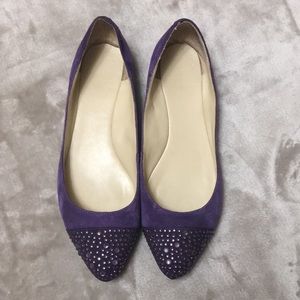 Nine West suede flats, size 8